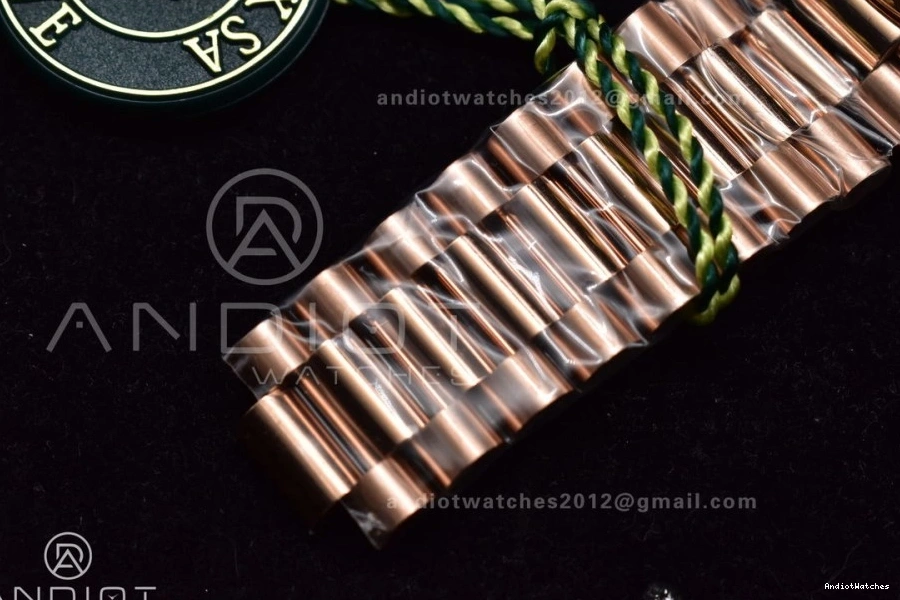 402 DayDate Steel A President RG Dial Crystal 40 Meteorite on Bracelet Markers SmartChoice 316L TWF 0520